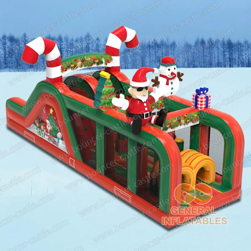 Christmas obstacle course